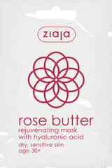 Омолаживающая маска для лица с розовым маслом Ziaja, 7 мл цена и информация | Маски для лица, патчи для глаз | 220.lv