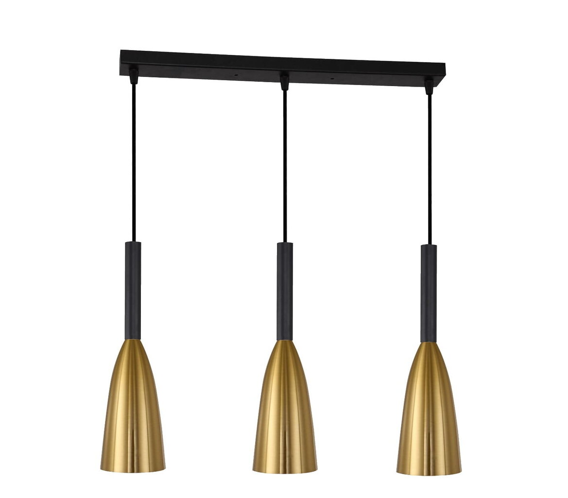 Light Prestige piekaramā lampa Solin 3 Gold cena un informācija | Lustras | 220.lv