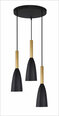 Light Prestige piekaramā lampa Solin 3 Black/Gold