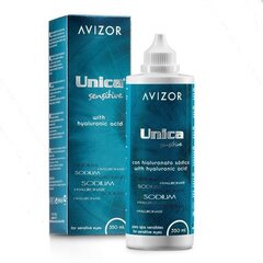 Kontaktlēcu kopšanas šķidrums Avizor UNICA sensitive 350 ml cena un informācija | Kontaktlēcu šķidrumi | 220.lv