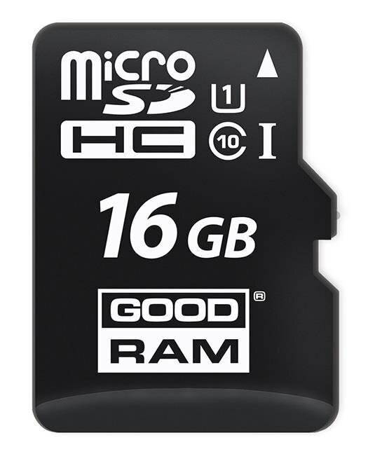 Atmiņas karte Goodram MicroSD 16GB Class 10/UHS 1 + Adapteris SD cena un informācija | Atmiņas kartes mobilajiem telefoniem | 220.lv