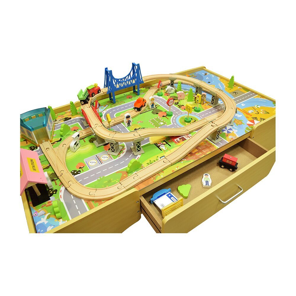 Koka spēļu galds "Sapņu pilsēta" 4IQ cena un informācija | Attīstošās rotaļlietas | 220.lv