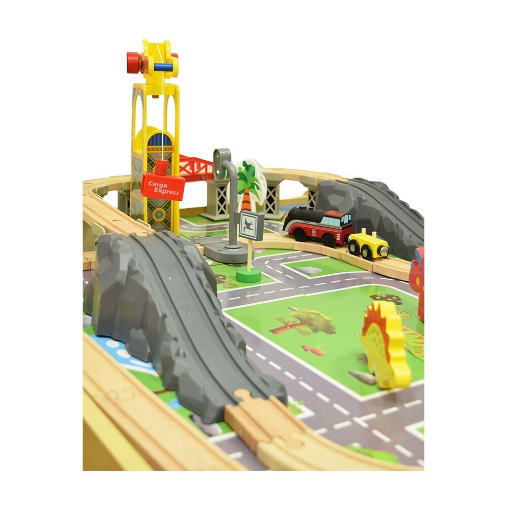 Koka spēļu galds “Dinozauru pilsēta” 4IQ цена и информация | Attīstošās rotaļlietas | 220.lv