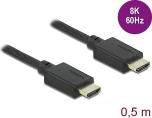 Delock 85386, HDMI, 50 cm cena un informācija | Kabeļi un vadi | 220.lv