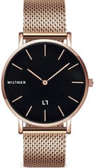 Pulkstenis sievietēm Millner Mayfair Rose Black 39 mm cena un informācija | Sieviešu pulksteņi | 220.lv