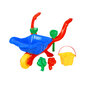 Bērnu plastmasas ķerra ar smilšu rotaļlietām "Dārznieka komplekts" 4IQ cena un informācija | Ūdens, smilšu un pludmales rotaļlietas | 220.lv