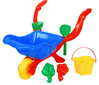 Bērnu plastmasas ķerra ar smilšu rotaļlietām "Dārznieka komplekts" 4IQ cena un informācija | Ūdens, smilšu un pludmales rotaļlietas | 220.lv
