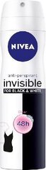 Спрей дезодорант для женщин Nivea Invisible Clear, 150 мл цена и информация | Дезодоранты | 220.lv