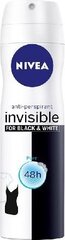 Спрей дезодорант для женщин Nivea Invisible Pure, 150 мл цена и информация | Дезодоранты | 220.lv