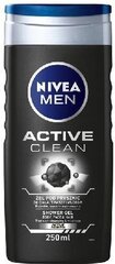 Гель для душа для мужчин Nivea Active Clean, 250 мл цена и информация | Масла, гели для душа | 220.lv