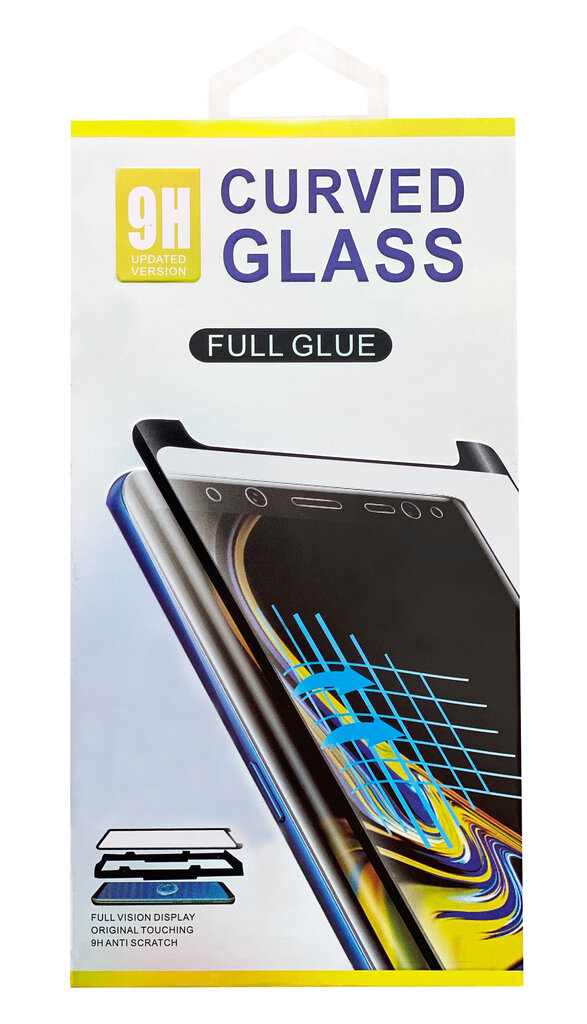 LCD aizsargstikls 9D Curved Full Glue piemērots Samsung G960 S9, melns цена и информация | Ekrāna aizsargstikli | 220.lv