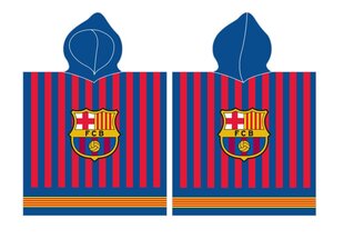 Bērnu dvielis - pončo FC Barcelona, 60x120 cm cena un informācija | Dvieļi | 220.lv