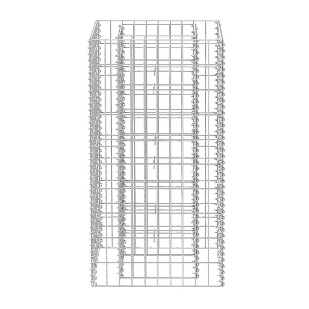 Gabiona puķu pods, tērauds, 50x50x100 cm cena un informācija | Puķu podi | 220.lv