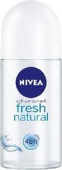 Rullīšu dezodorants sievietēm Nivea Fresh Natural, 50 ml cena un informācija | Dezodoranti | 220.lv