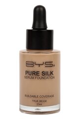 BYS Tonālais krēms Pure Silk Serum True Beige 23ml cena un informācija | Grima bāzes, tonālie krēmi, pūderi | 220.lv