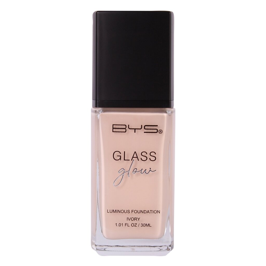 BYS Tonālais krēms Glass Glow Luminous Ivory 30ml cena un informācija | Grima bāzes, tonālie krēmi, pūderi | 220.lv