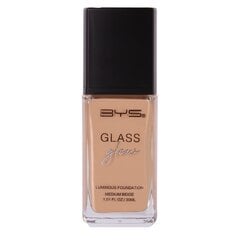 BYS Tonālais krēms Glass Glow Luminous Medium Beige 30ml cena un informācija | Grima bāzes, tonālie krēmi, pūderi | 220.lv