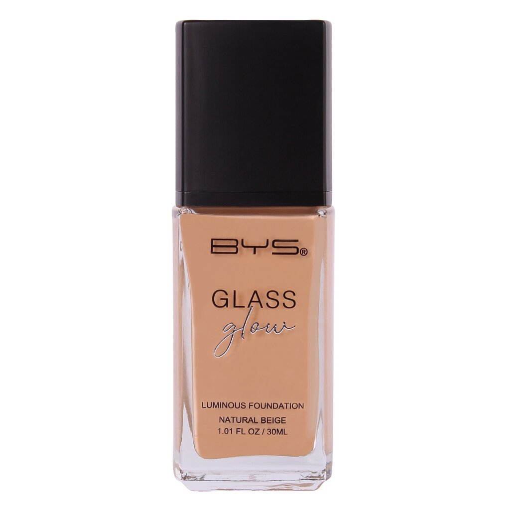 BYS Tonālais krēms Glass Glow Luminous Natural Beige 30ml цена и информация | Grima bāzes, tonālie krēmi, pūderi | 220.lv