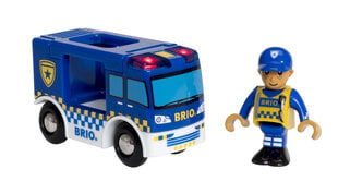 Полицейский фургон Brio Railway, 33825 цена и информация | Конструктор автомобилей игрушки для мальчиков | 220.lv