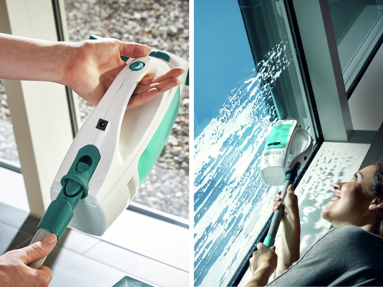 Leifheit Vakuuma logu tīrītājs Dry&Clean ar kātu, 43 cm cena un informācija | Logu tīrītāji, logu mazgāšanas roboti | 220.lv