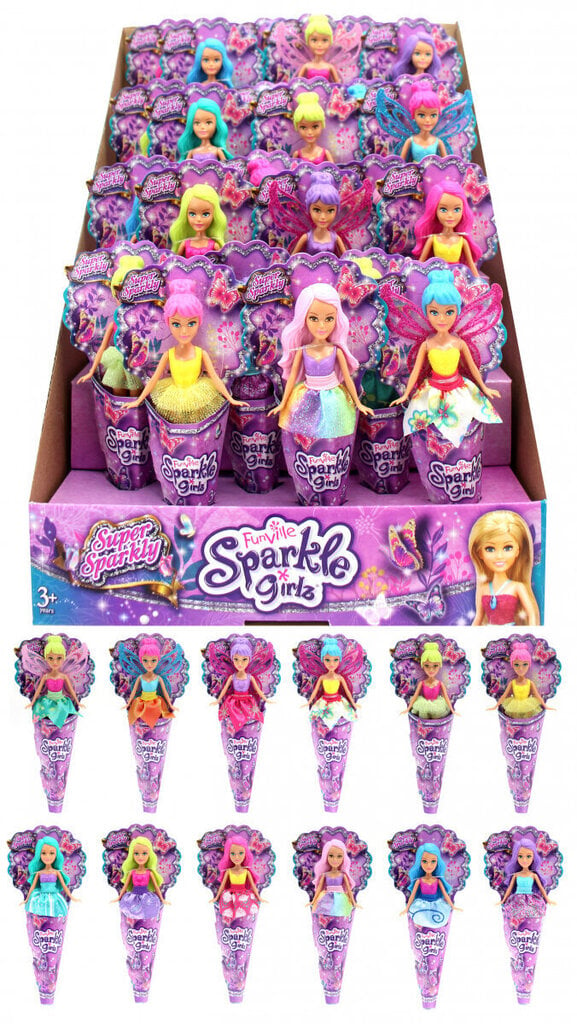 Maziņa lelle konusā Sparkle Girlz, 10047SQ1 cena un informācija | Rotaļlietas meitenēm | 220.lv