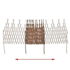 Раздвижной забор из ивовой лозы 170 x 55 см, 5 шт. цена и информация | Заборы и принадлежности к ним | 220.lv