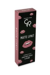 Набор макияжа для губ Golden Rose Longstay matte Lipkit Blush Pink: жидкая матовая помада Longstay Liquid Matte No. 03 5,5 г + карандаш для губ Dream Lips Liner No. 535 1,6 г цена и информация | Помады, бальзамы, блеск для губ | 220.lv