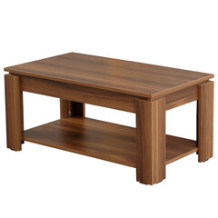 Кофейный столик Shelf, темно - коричневый цена и информация | Журнальные столики | 220.lv