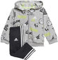 Adidas sporta tērps I Grap Fz Hd Ft1 Grey Black cena un informācija | Komplekti zēniem | 220.lv