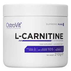 Karnitīns pulvera veidā OstoVit L-Carnitine 210 g cena un informācija | Aminoskābes | 220.lv