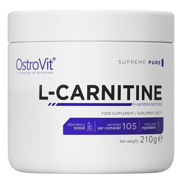 Karnitīns pulvera veidā OstoVit L-Carnitine 210 g цена и информация | Aminoskābes | 220.lv