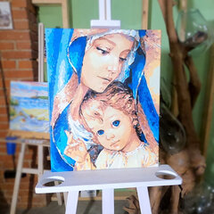 Glezna pēc numuriem TM Tsvetnoy - Svētā māte MG2148e 40x50 cm cena un informācija | Gleznas pēc numuriem | 220.lv