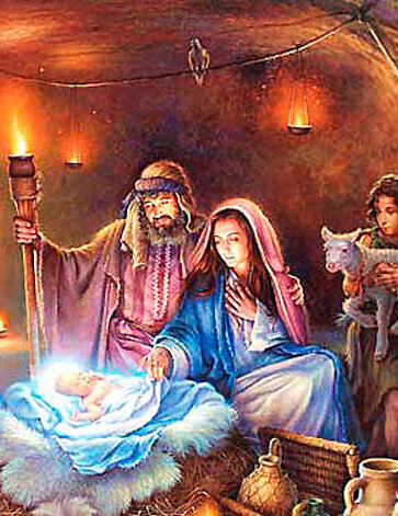 Glezna pēc numuriem TM Tsvetnoy - Jēzus Kristus dzimšana MG2156e 40x50 cm цена и информация | Gleznas pēc numuriem | 220.lv