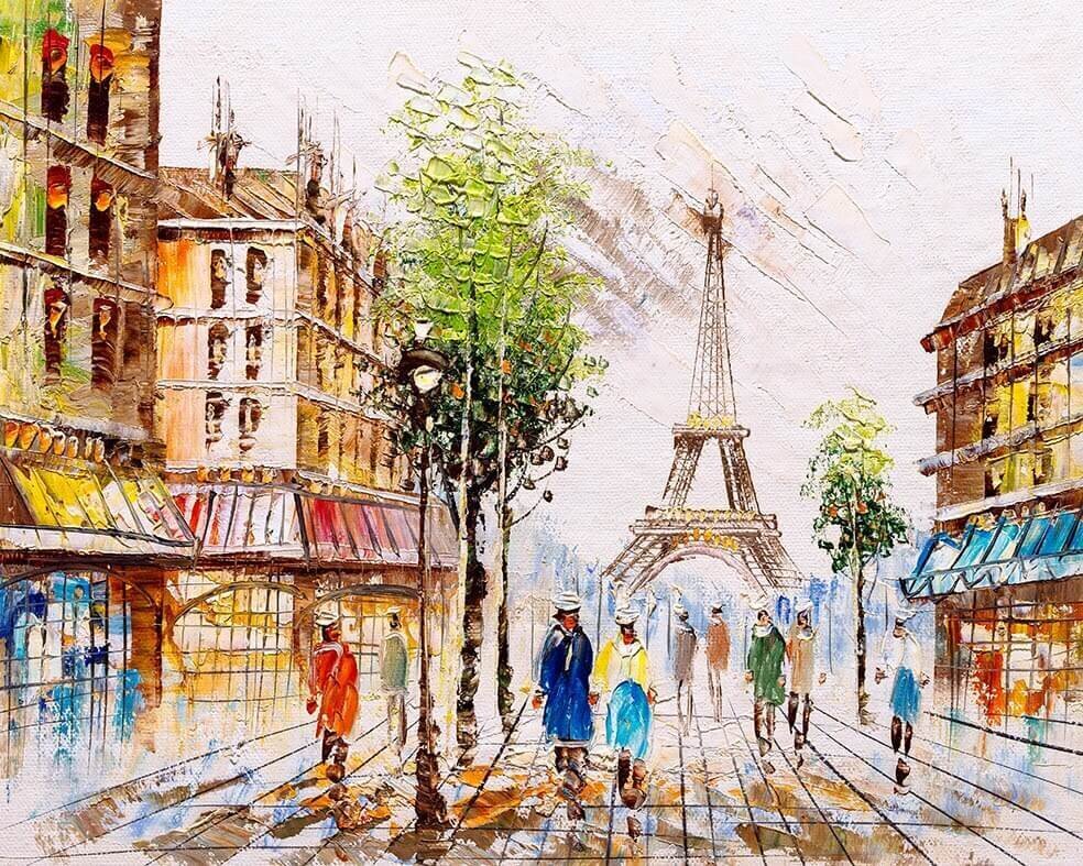 Glezna pēc numuriem TM Tsvetnoy - Impression of Paris MG2163e 40x50 cm цена и информация | Gleznas pēc numuriem | 220.lv