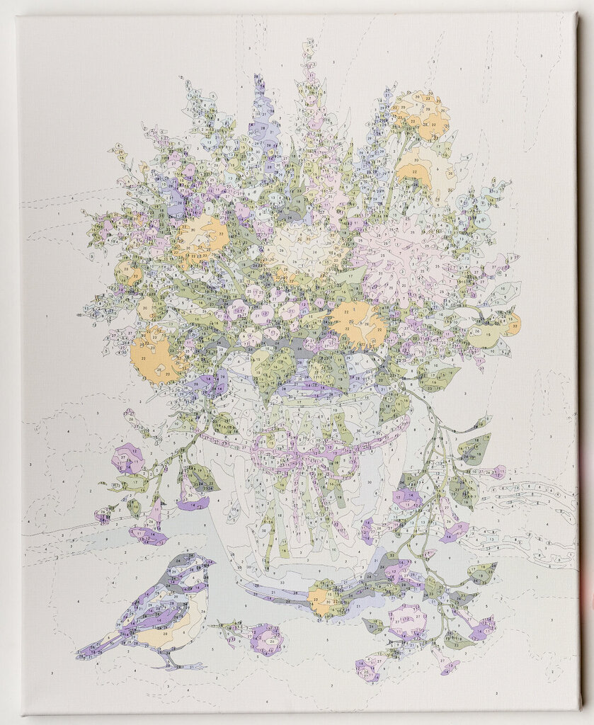 Glezna pēc numuriem TM Tsvetnoy - Meadow Flowers Bouquet MG2184e 40x50 cm cena un informācija | Gleznas pēc numuriem | 220.lv