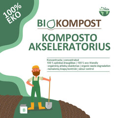 BioVala - BioKompost ускоритель компоста, 250 г / 12,5 м3 цена и информация | Микроорганизмы, бактерии | 220.lv