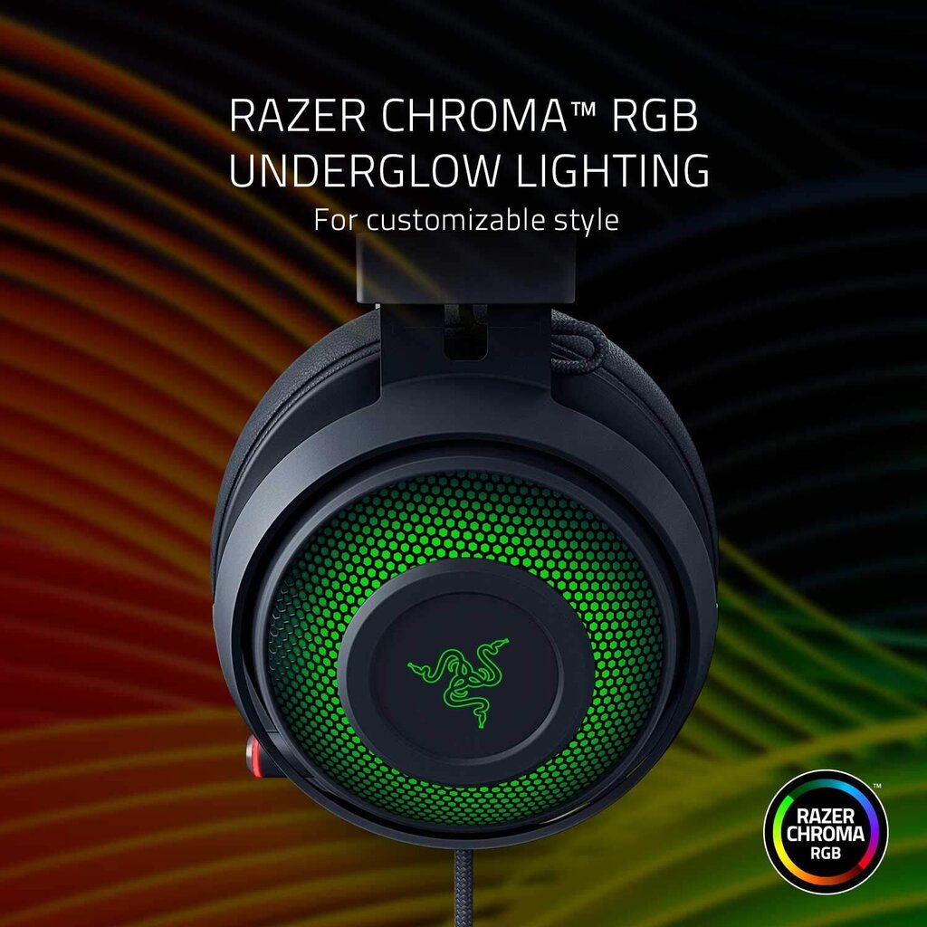 Austi as ar vadu Razer Kraken Ultimate Black cena 220.lv