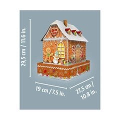 3D-пазл Revensburger Gingerbread House, ночная версия, 215 д. цена и информация | Пазлы | 220.lv