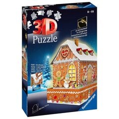 3D-пазл Revensburger Gingerbread House, ночная версия, 215 д. цена и информация | Пазлы | 220.lv