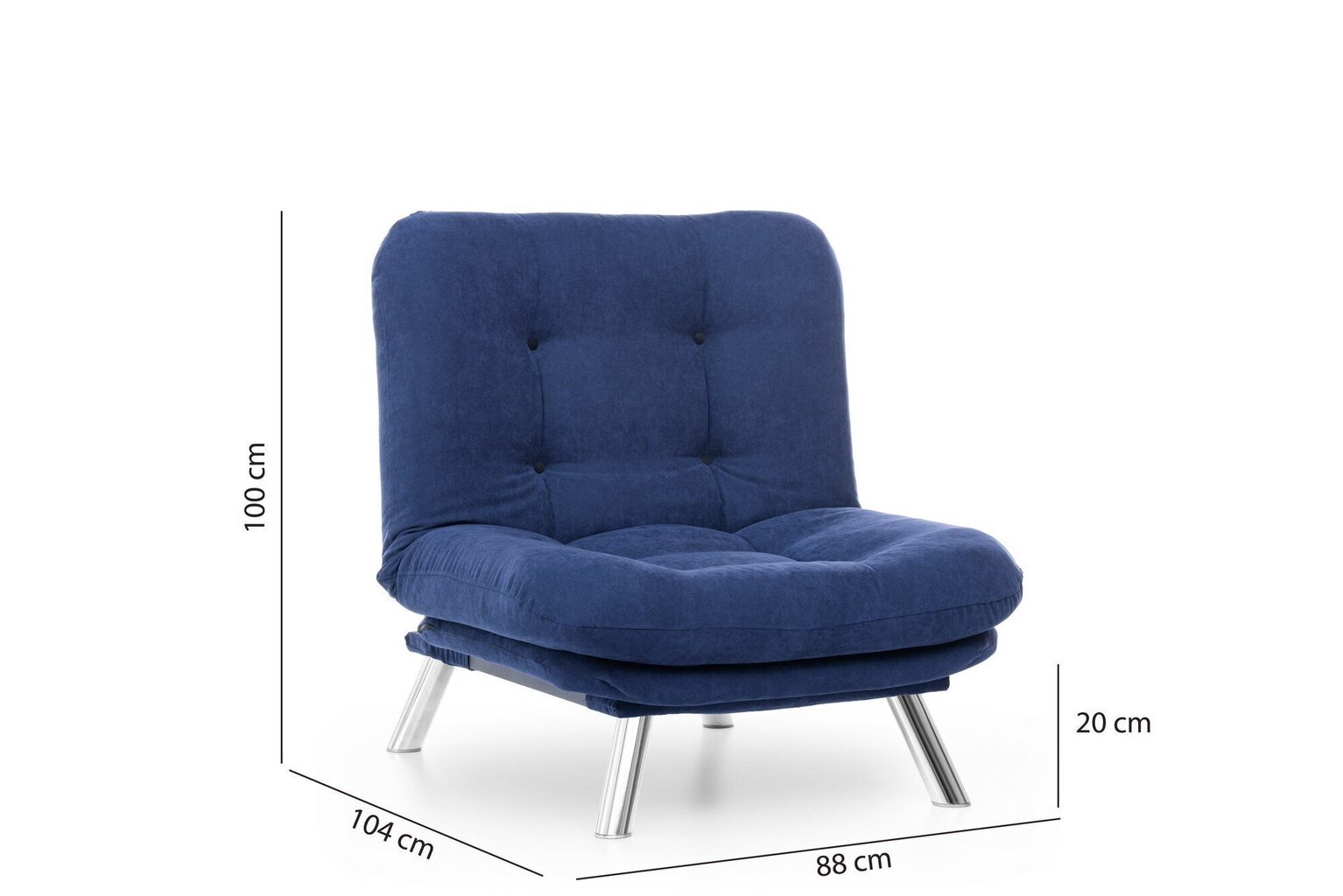 Krēsls Artie Misa Solo, tumši zils цена и информация | Atpūtas krēsli | 220.lv