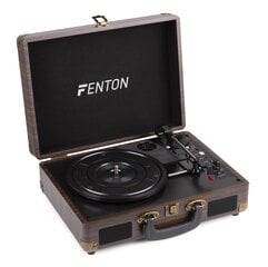 Проигрыватель пластинок Fenton RP115B с BT Brown Wood цена и информация | Проигрыватели для пластинок, патефоны | 220.lv