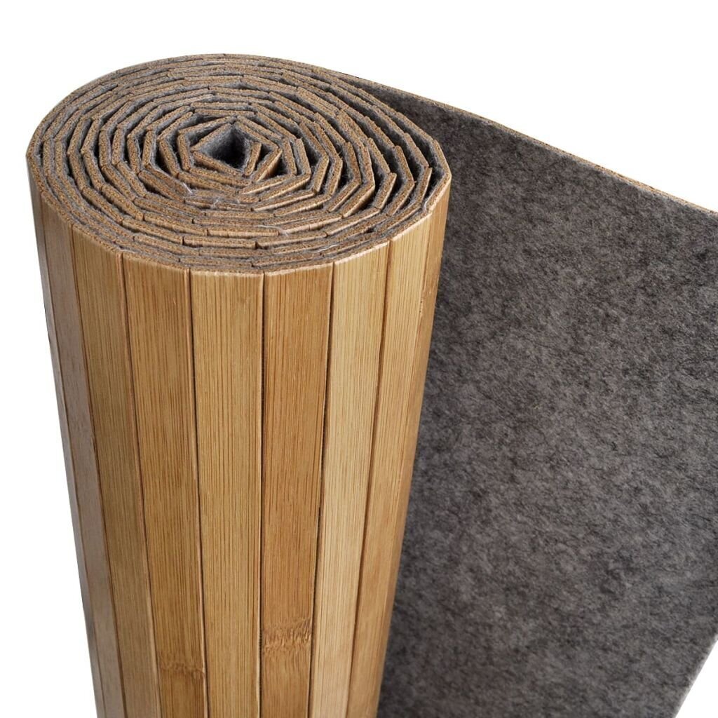 Telpas starpsiena no bambusa, dabīgā krāsā, 210x195 cm cena un informācija | Aizslietņi | 220.lv