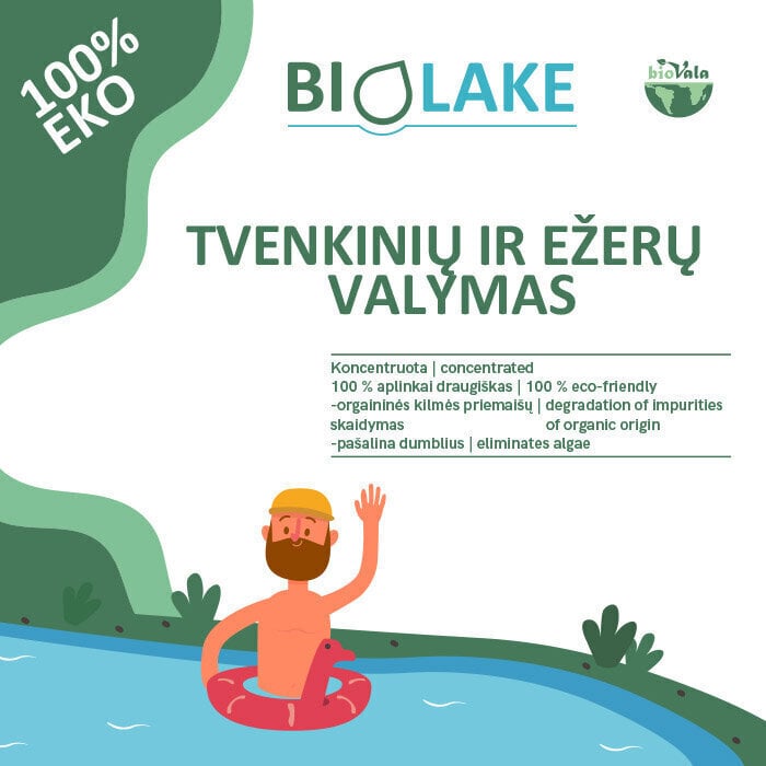 Attīrīšanas līdzeklis dīķiem, ezeriem un dārza baseiniem BioVala - BioLake, 500 g / 50 m3 цена и информация | Mikroorganismi, baktērijas | 220.lv
