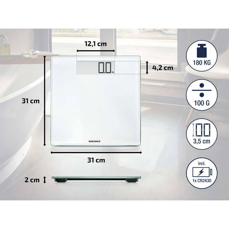 Elektroniskie svari Style Sense Comfort 100 cena un informācija | Ķermeņa svari, bagāžas svari | 220.lv