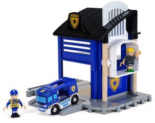 Полицейский участок Brio Railway, 33813 цена и информация | Конструктор автомобилей игрушки для мальчиков | 220.lv