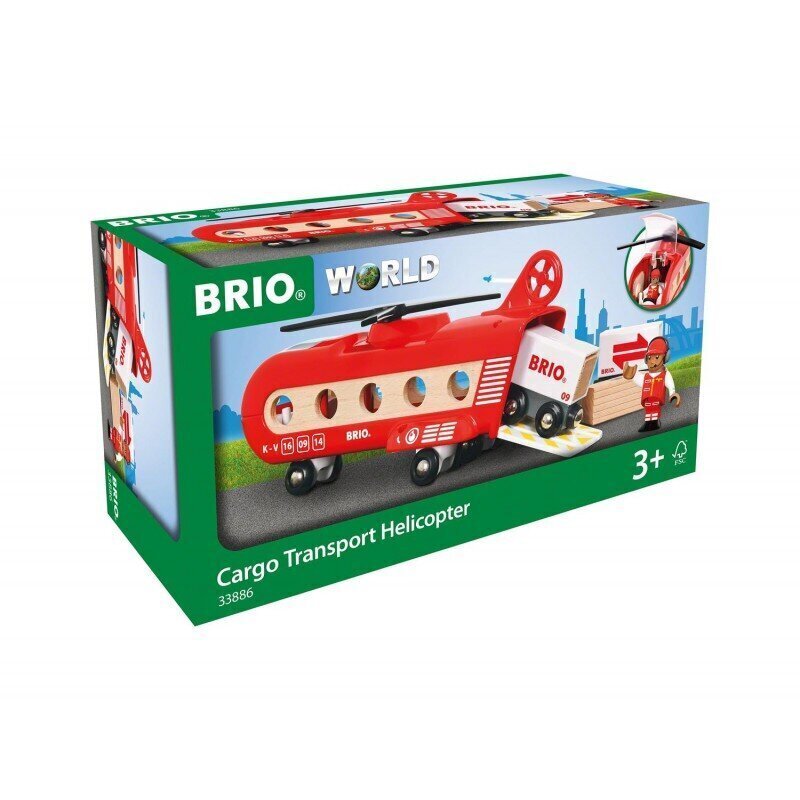 Kravas helikopters Brio Railway, 33886 цена и информация | Rotaļlietas zēniem | 220.lv