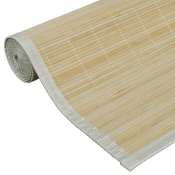 Бамбуковый прямоугольный ковер, натуральный цвет 80 x 300 см цена и информация | Ковры | 220.lv