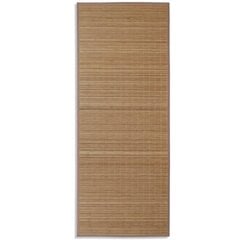 Прямоугольный коричневый ковер из бамбука 80 x 200 см цена и информация | Коврики | 220.lv