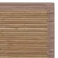 Brūns taisnstūra paklājs no bambusa 80 x 200 cm цена и информация | Paklāji | 220.lv