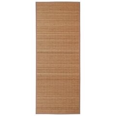 Прямоугольный коричневый ковер из бамбука 150 x 200 см цена и информация | Ковры | 220.lv
